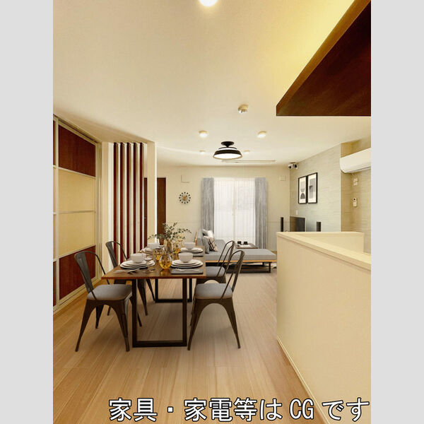 Belleville桜木町303号室 LDK　※家具・家電等はCGです