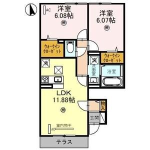 セジュールY&Y102号室 間取