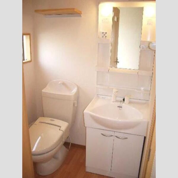 リヴィエール　B101号室 洗髪洗面化粧台 温水洗浄便座