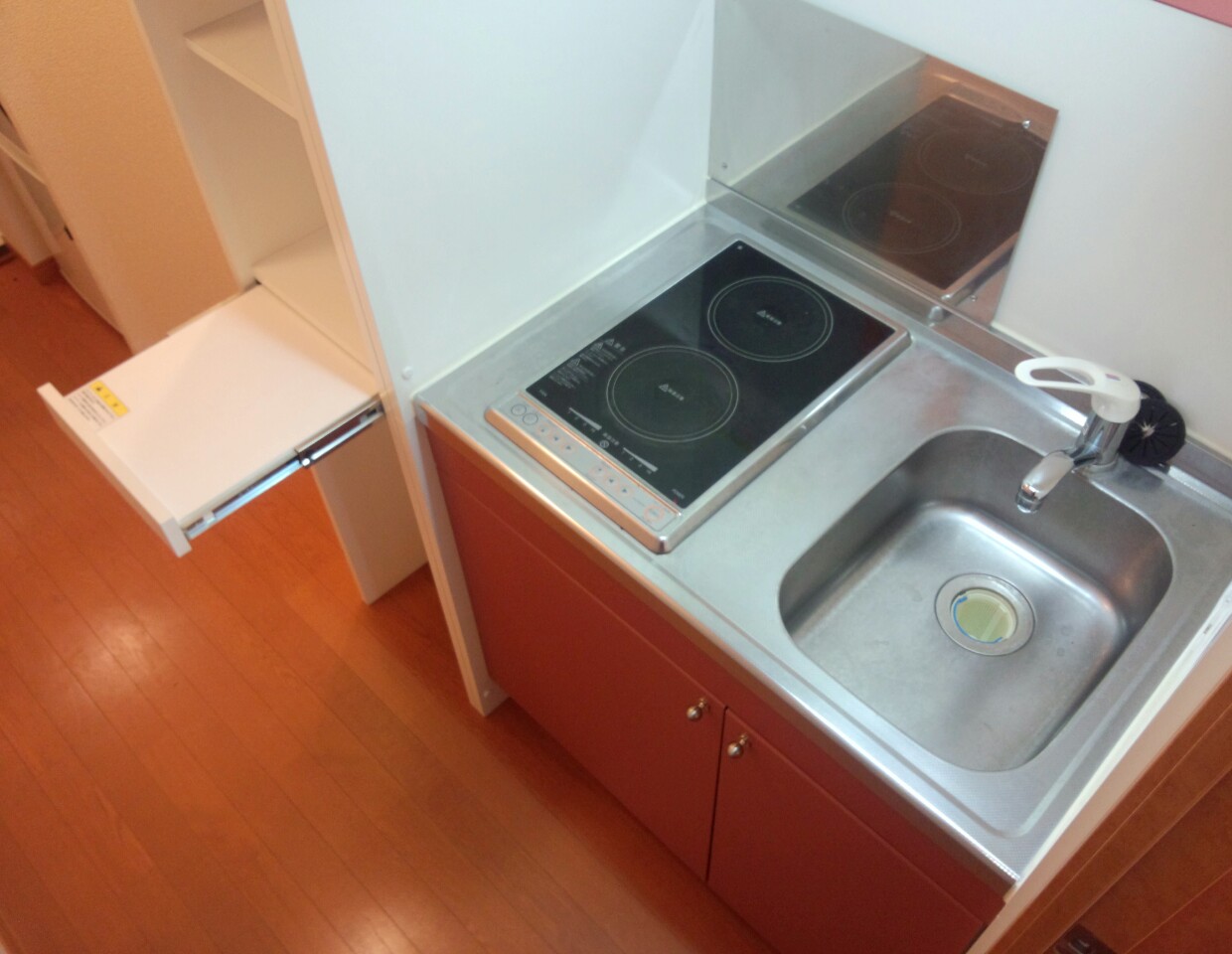 レオパレス西ノ前105号室 電気コンロ☆火災防止に一役