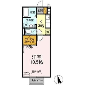 オークヒル203号室 間取