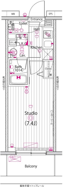 グランド・ガーラ横浜大口7階 間取