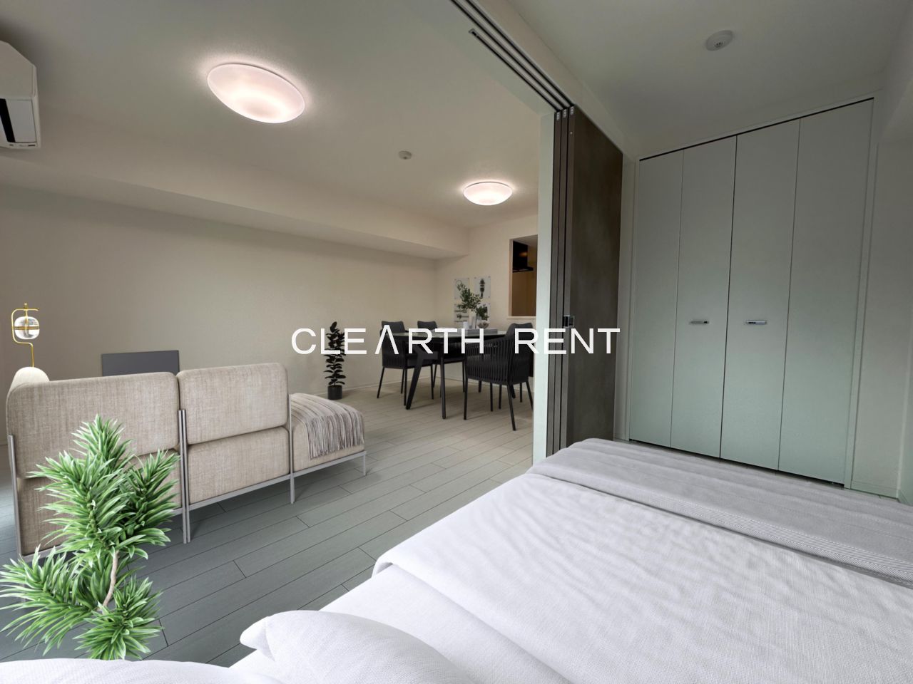 ＧＲＡＮ ＰＡＳＥＯ三宿2階 モデル家具設置写真