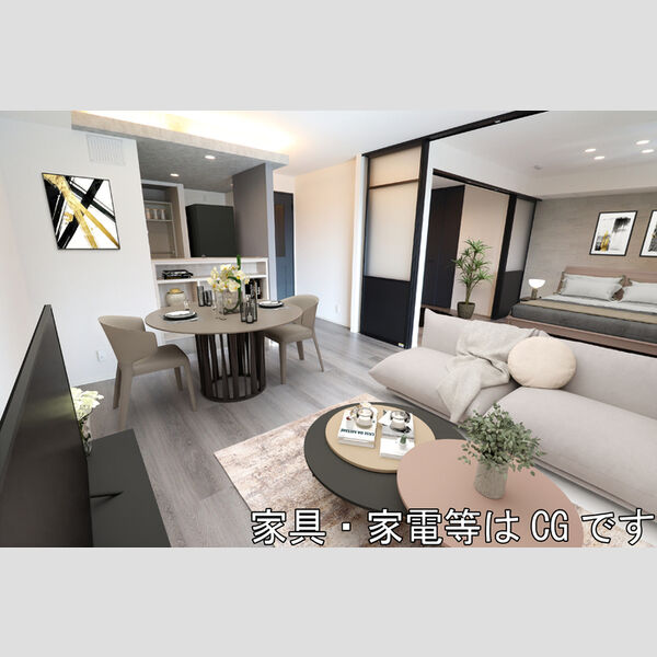 ピース　ラ　ヴィータ　E(イースト) リビング(家具・家電等はCGです。)