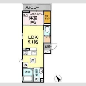 コンフォート高松町103号室 間取