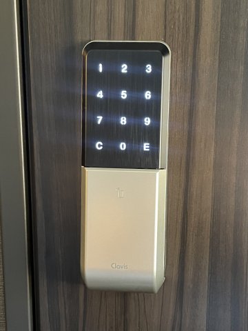 プラウドフラット亀戸206号室 各住戸に電池錠