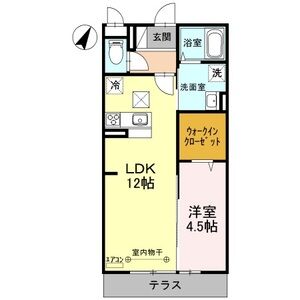 アンクレージュ101号室 間取