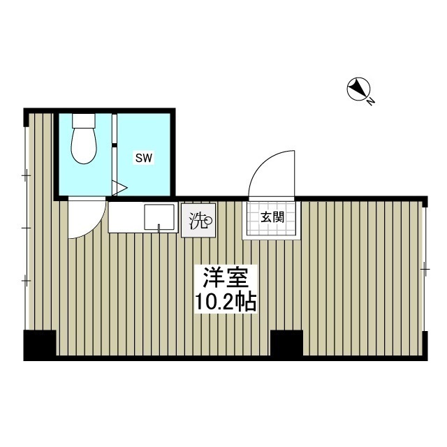 コモド三ノ輪　旧コーポイワイ101号室 間取