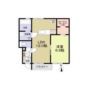 フォレストメゾン聖蹟B102号室 間取