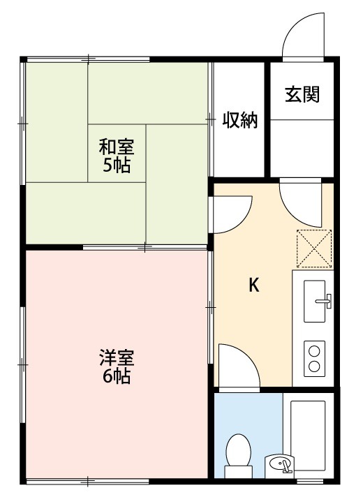 清水ヶ丘ハイツ2階 間取