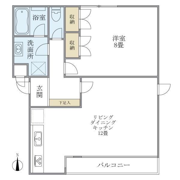 アールコート上野毛2階 間取