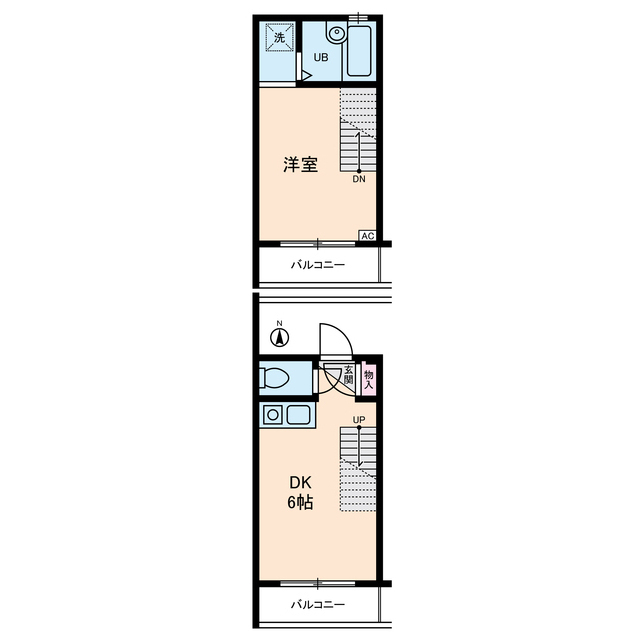 ディア0203号室 間取