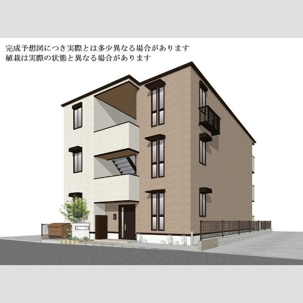 ラピスラズリ東林間302号室 ※完成予想図につき、実物とは多少異なる場合があります。