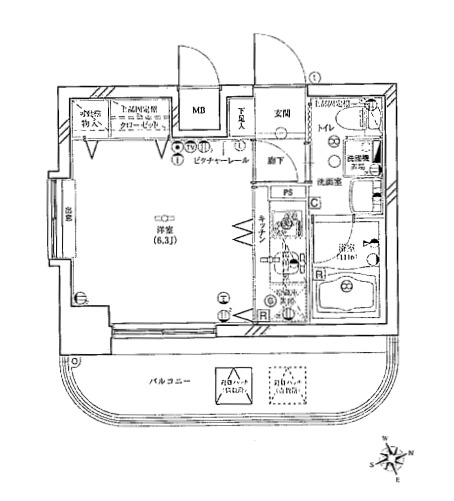 グリフィン横浜・天王町弐番館9階 間取