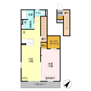 サークルレイ喜沢201号室 間取