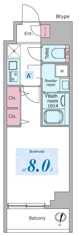 ドゥーエ板橋区役所前7階 間取