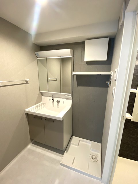 エリクサーメゾン日暮里根岸 明るい洗面所です