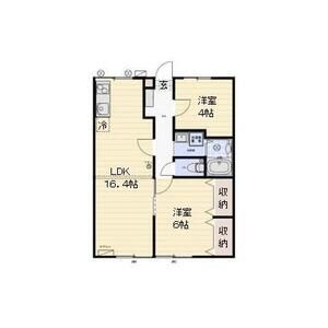 ラ・フォーレあずま203号室 間取