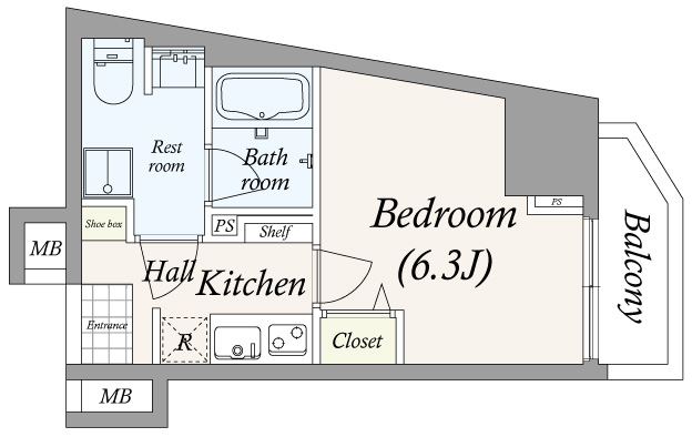 Ｖａｌｏｒｅ Ｎｉｓｈｉｓｕｇａｍｏ2階 当社クレアスレントのみでご紹介が可能なお部屋