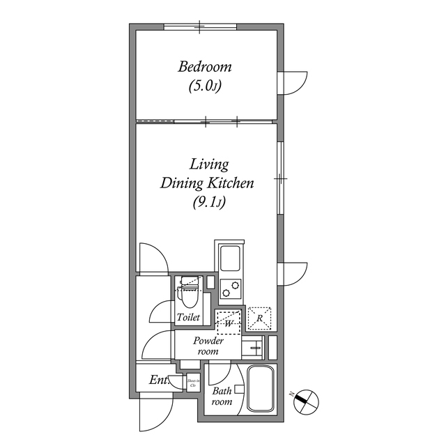 PASEO芦花公園0407号室 間取