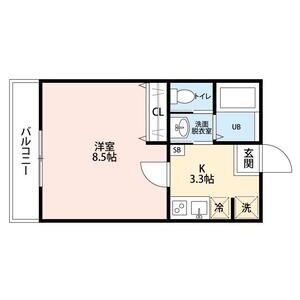 ルミエール102号室 間取