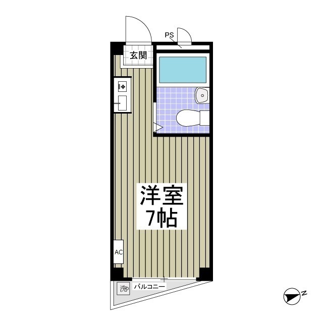 スターマンションⅡ203号室 間取