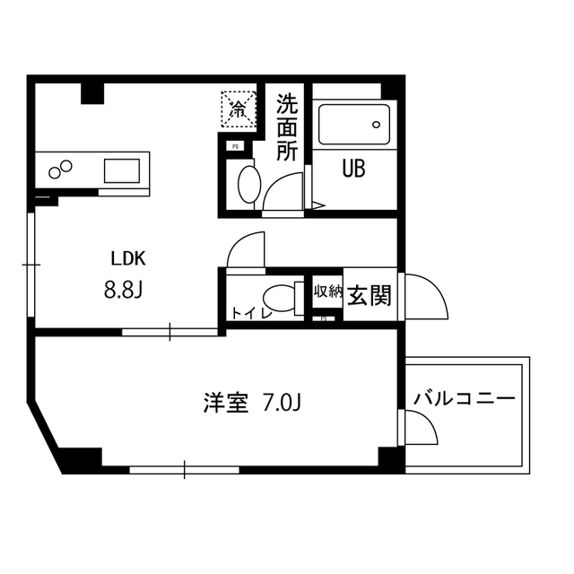 salle向島301号室 間取