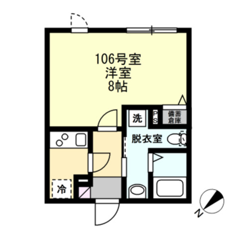 シールーム鵠沼海岸106号室 間取