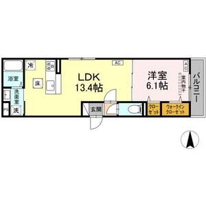 セレスティア扇Ⅴ102号室 間取