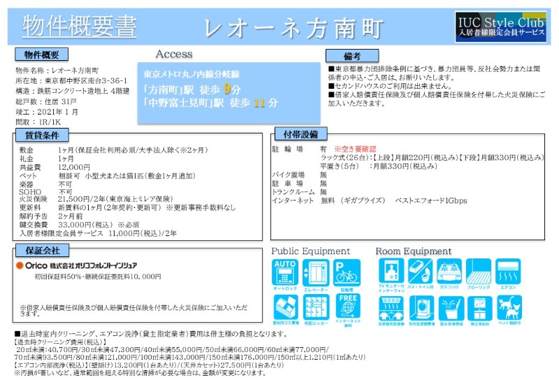 レオーネ方南町1階 部屋その他