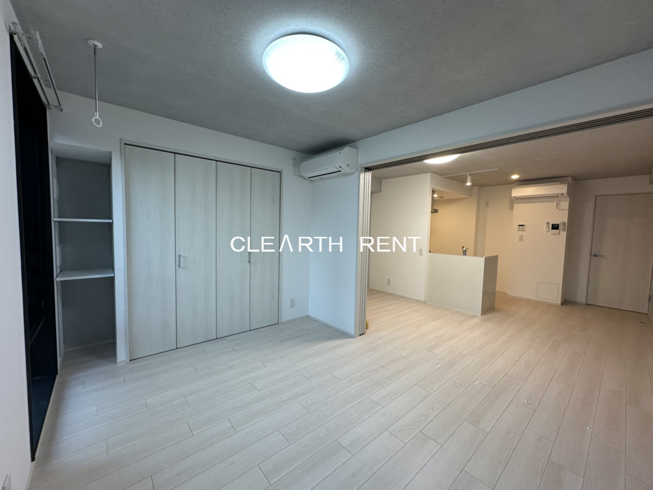 ＧＲＡＮ ＰＡＳＥＯ三宿Ⅱ2階 収納スペース・エアコン設備で快適な寝室空間