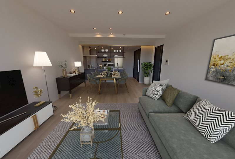 レジディア西麻布10階 リビング　※こえｒはVR画像です。