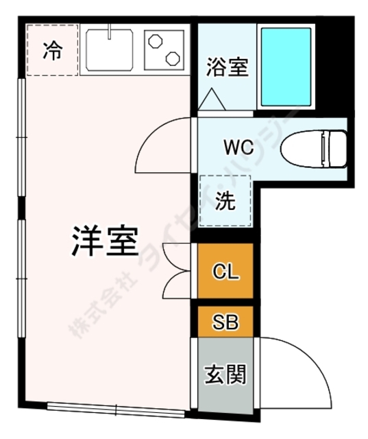 Ｔｈｅ　Ｒｅｓｉｄｅｎｔｉａｌ浅草0301号室 間取