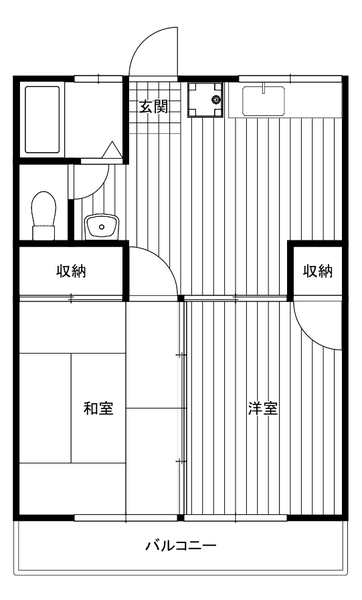 メゾンド藤102号室 間取