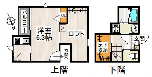 ＣＢ鳩ヶ谷イシス2階 間取