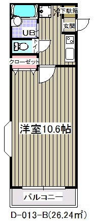 グランピーノ妙典(D-013)5階 間取