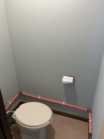 コーポちとせ トイレは落ち着く壁紙です