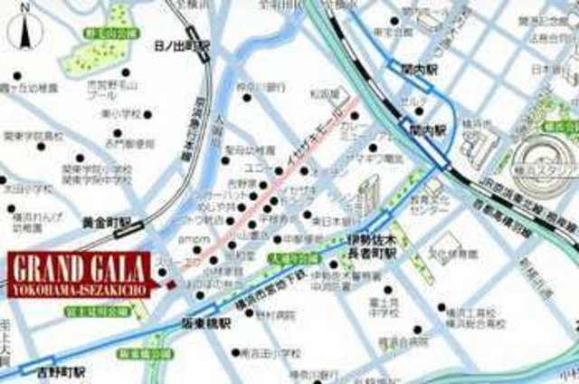 グランド・ガーラ横浜伊勢佐木町2階 ◆MAP◆