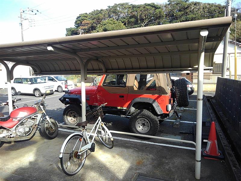 レオパレス春日101号室 駐輪場完備