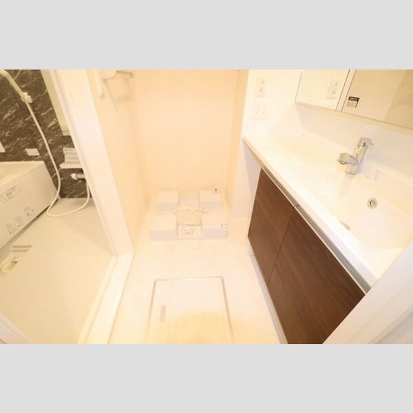 Pera205号室 洗面所　洗髪洗面化粧台あり