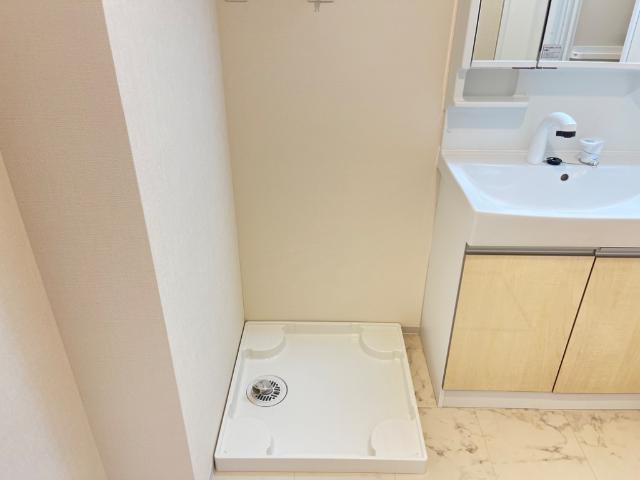 仮）八王子市大谷町アパート新築工事108号室 洗濯機置場（イメージ）