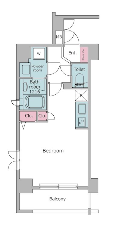 レジディア神田東3階 間取り