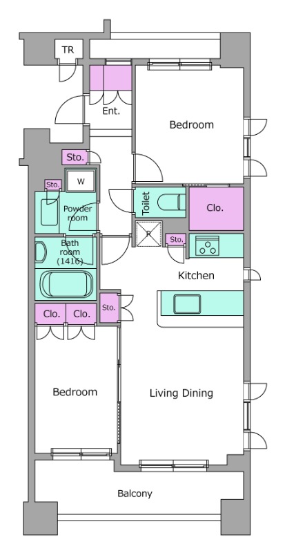 レジディア水道橋8階 間取