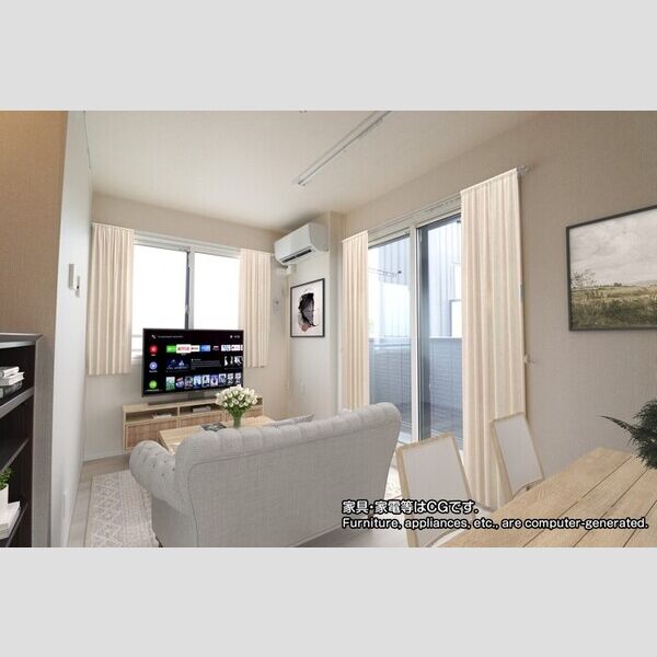 HIレジデンス LDK(家具・家電等はCGです)