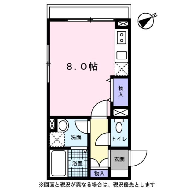 Ａｃｒｏｍｉｏｎ0206号室 間取