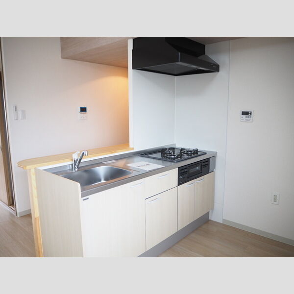 germer武蔵中原(ジェルメムサシナカハラ)313号室 対面キッチン(3口コンロ)