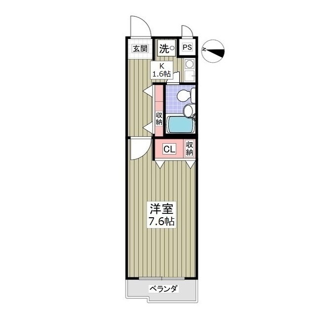 フレクション光が丘305号室 間取