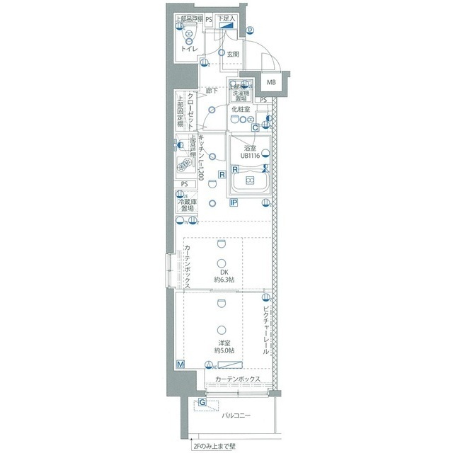 パティーナ十条6階 間取