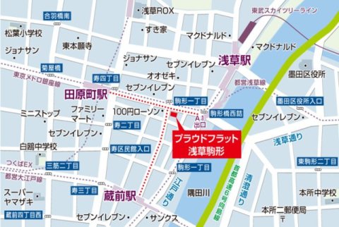 プラウドフラット浅草駒形1301号室 null