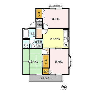 ロイヤルハイム高砂101号室 間取